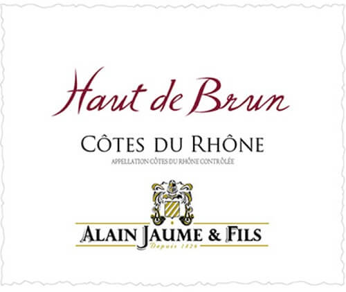 Alain Jaume Cotes Du Rhone Haut de Brun