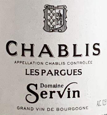 Dom. Servin Chablis Cuvee Les Pargues