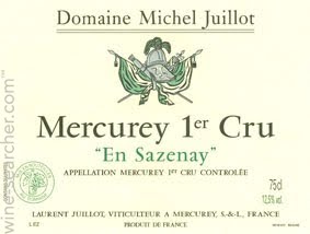 Dom. Juillot Mercurey 1er Cru "En Sazenay"