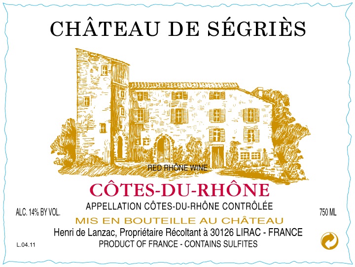 Ch. de Segries Cotes-du-Rhone Rouge