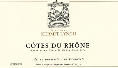 Kermit Lynch Cotes du Rhone