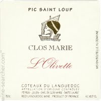 Clos Marie Pic St. Loup "L'Olivette"