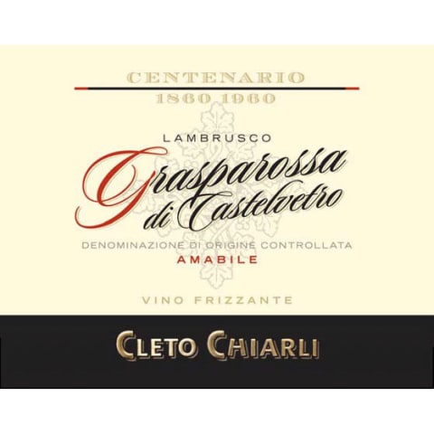 Chiarli Grasparosssa Amabile Lambrusco