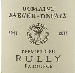 Dom. Jaeger Defaix Rully Rabource 1er
